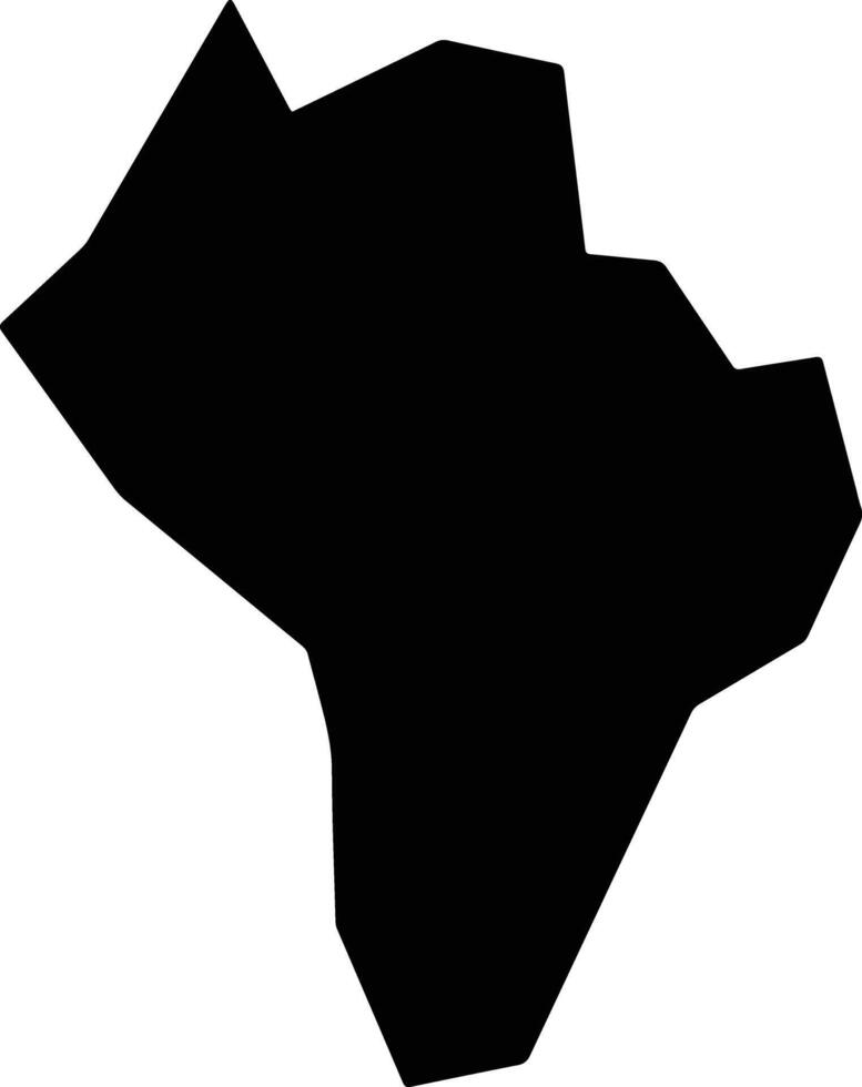 Itabaiana Brazil silhouette map vector