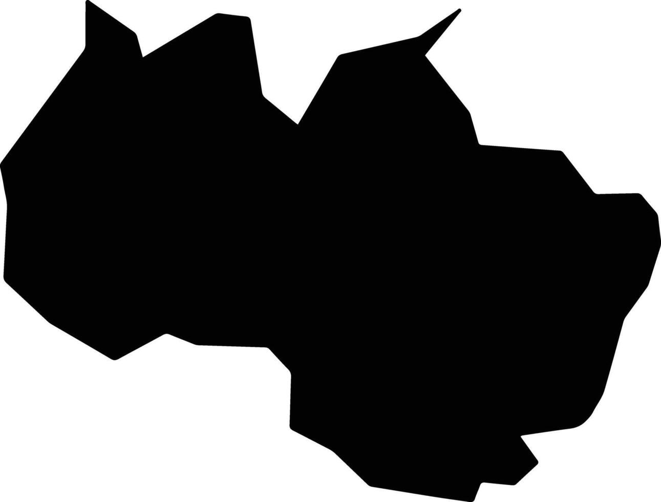 Itabira Brazil silhouette map vector