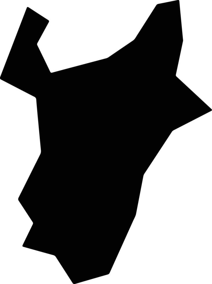 Itabirinha Brazil silhouette map vector