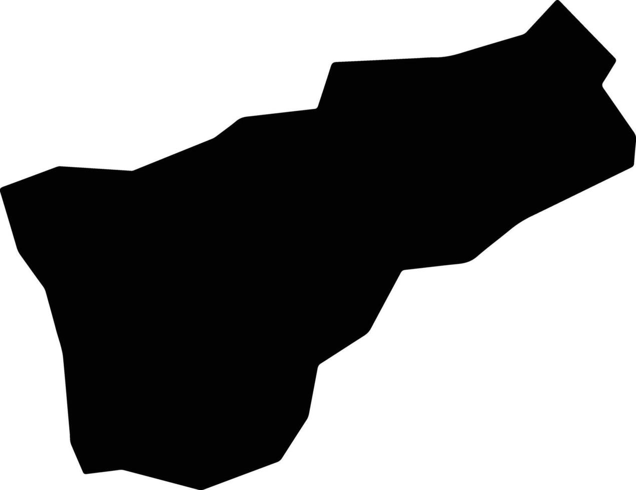 Itabirito Brazil silhouette map vector