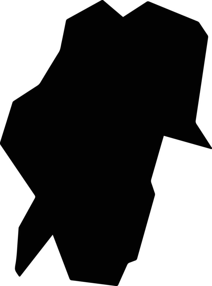 Itagi Brazil silhouette map vector