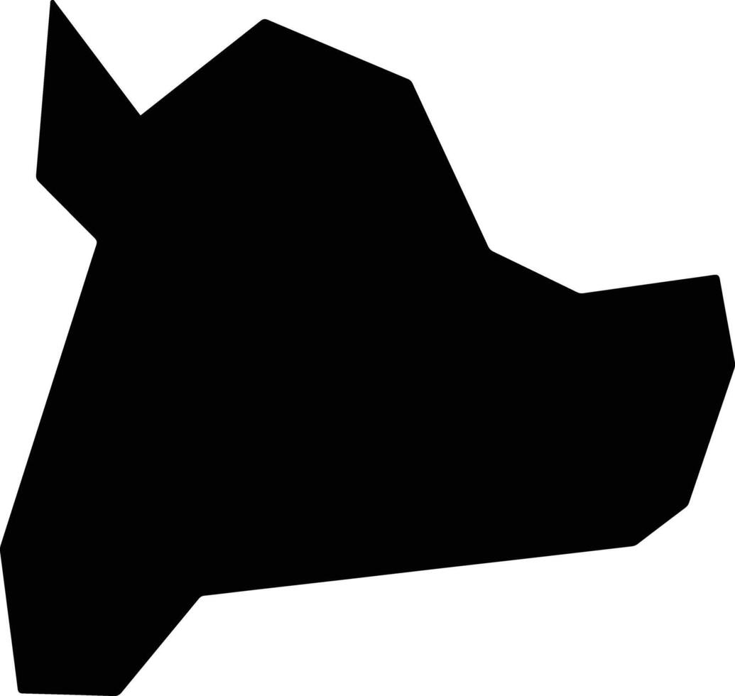 Itaguari Brazil silhouette map vector