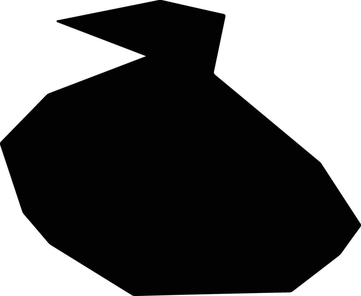 Itakura Japan silhouette map vector