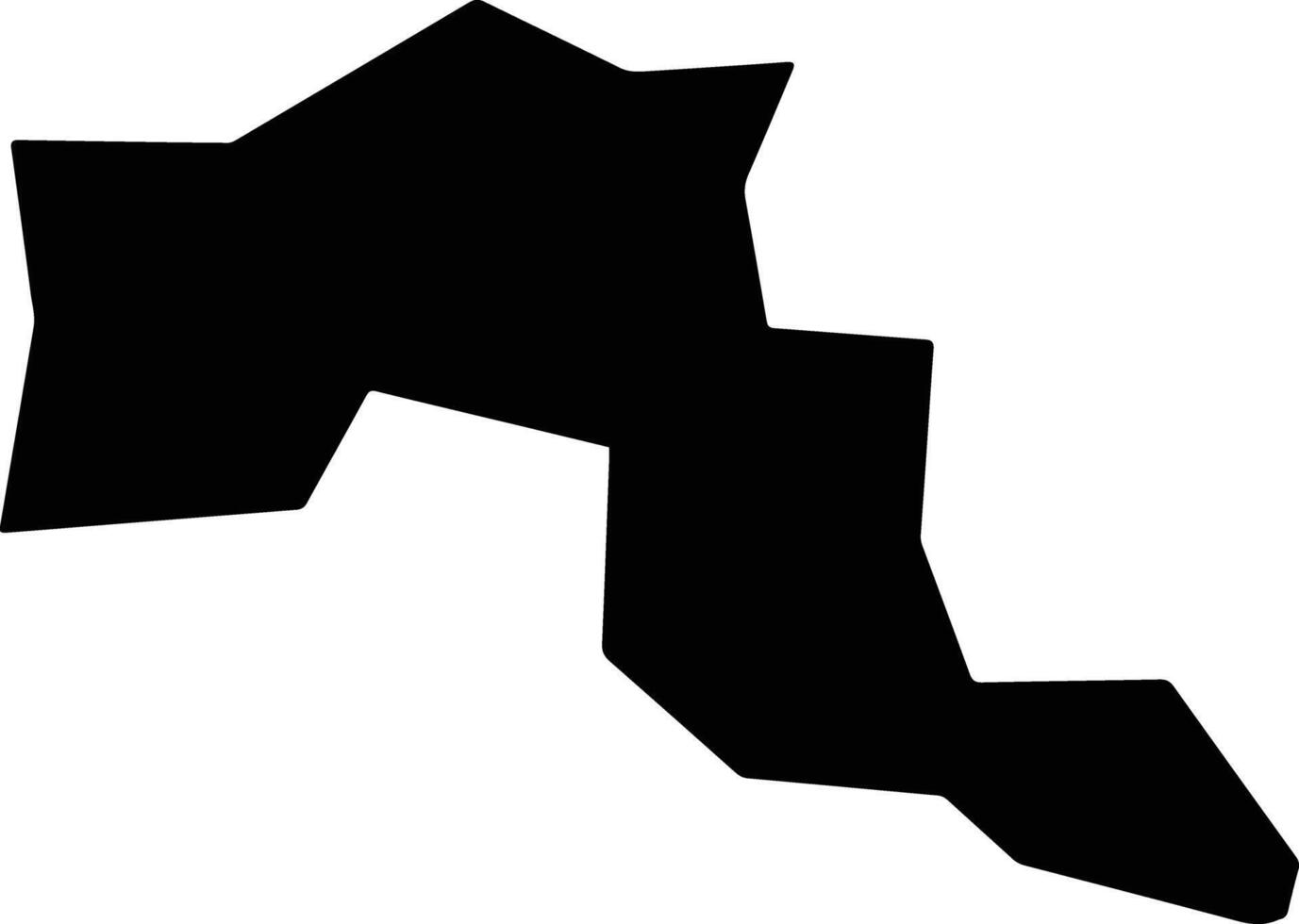 Itanhandu Brazil silhouette map vector