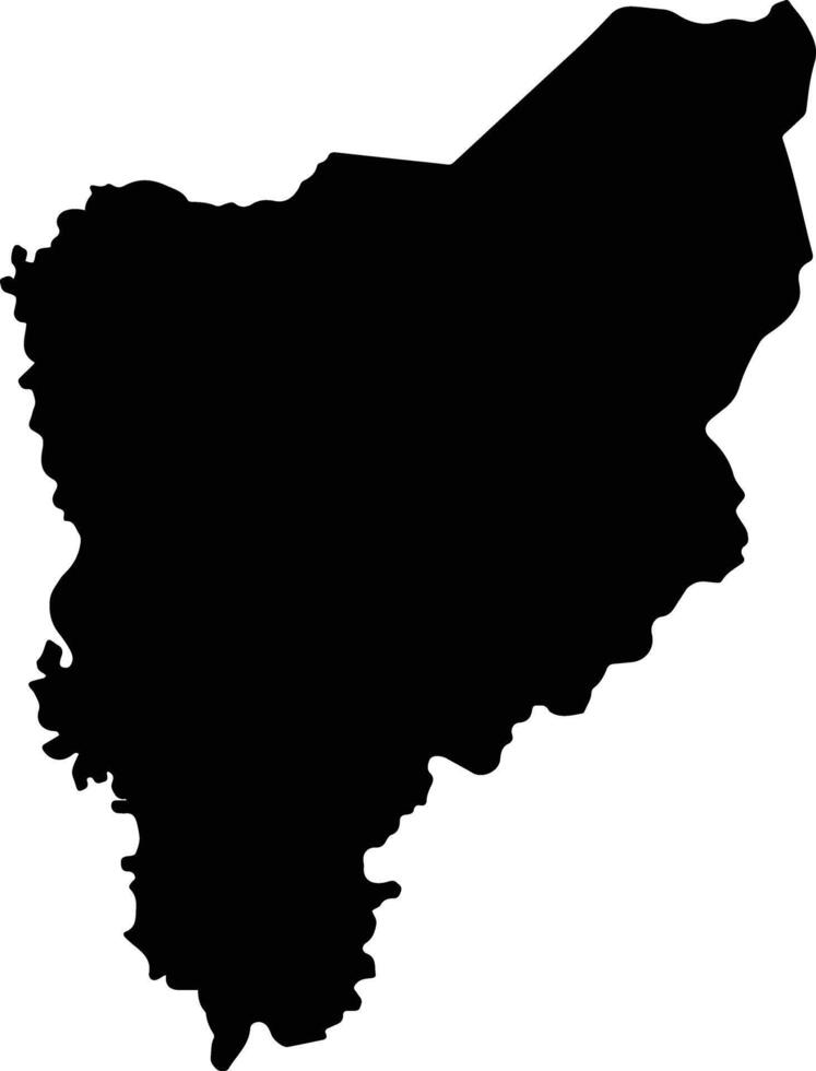Itape Paraguay silhouette map vector