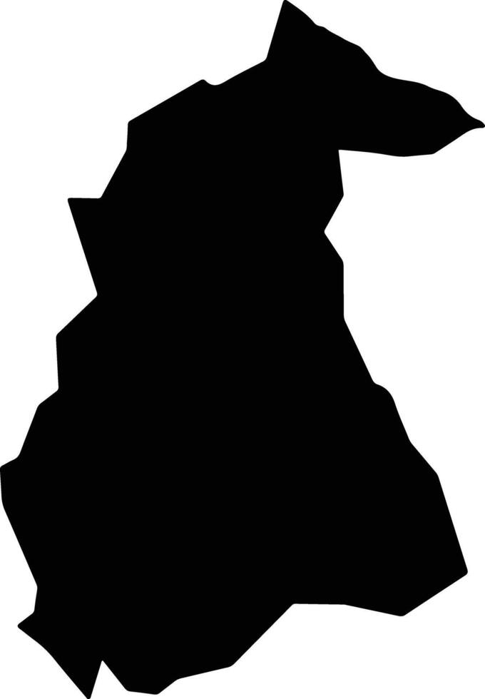 Itapipoca Brazil silhouette map vector