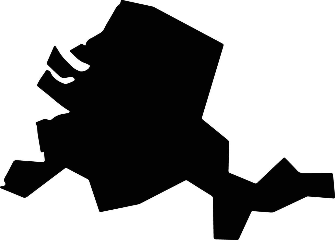 Itapiranga Brazil silhouette map vector