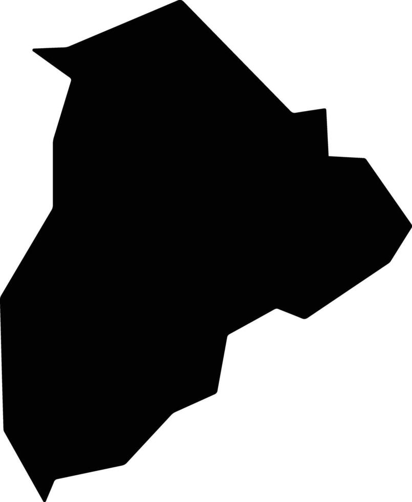 Itarana Brazil silhouette map vector