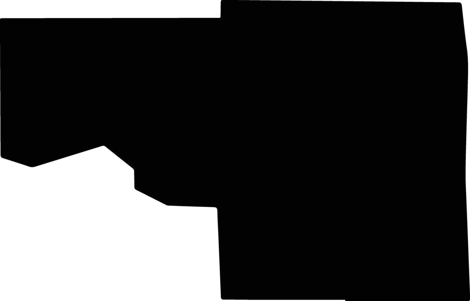 Itasca United States silhouette map vector
