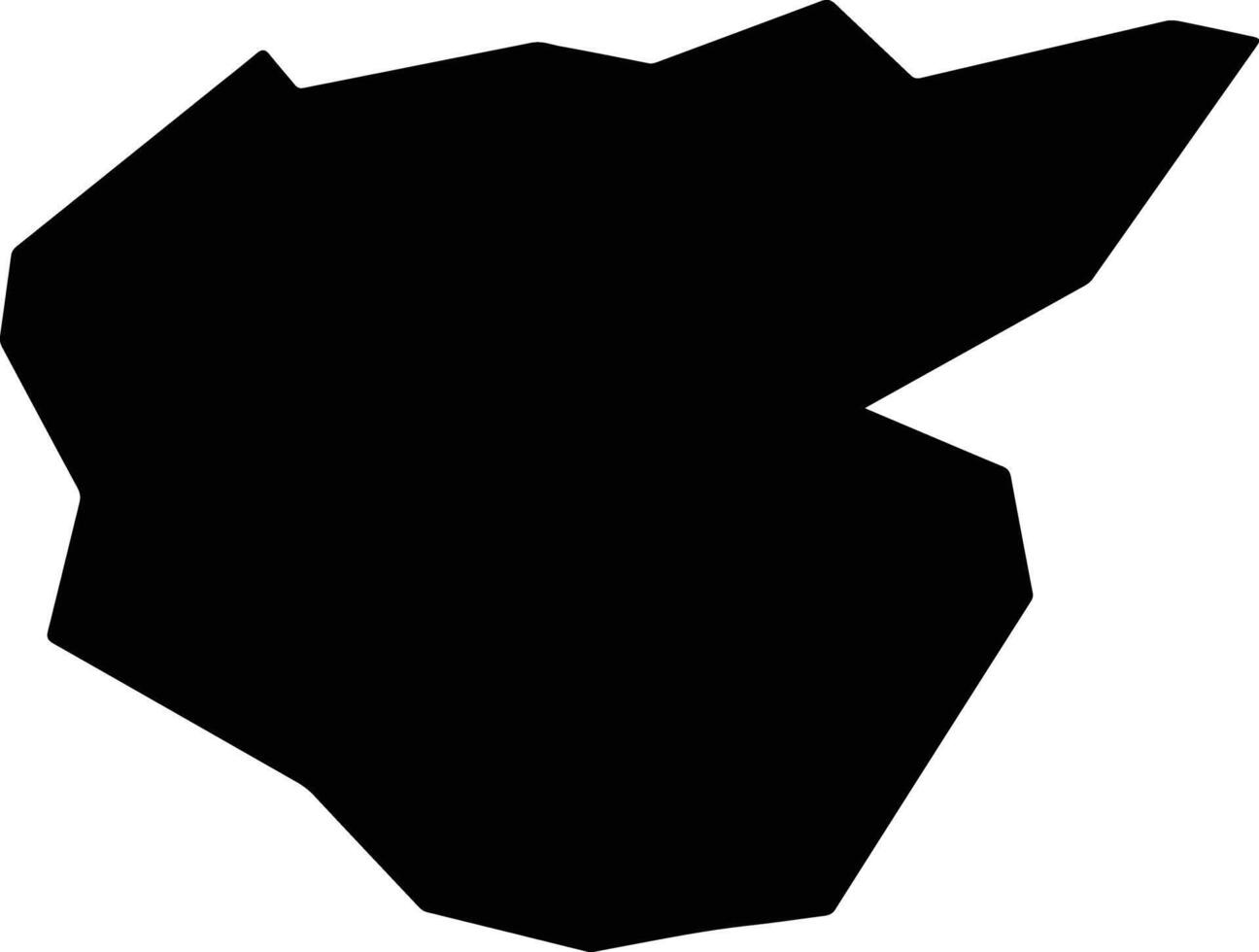 Itatiba Brazil silhouette map vector