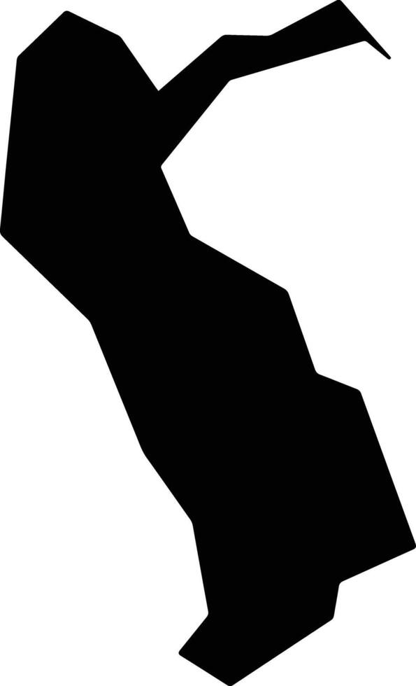 Itati Brazil silhouette map vector