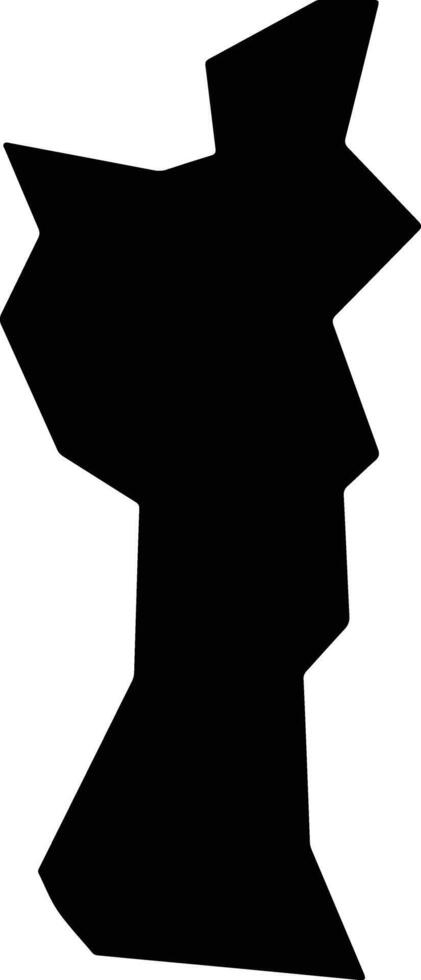 Itatiba do Sul Brazil silhouette map vector