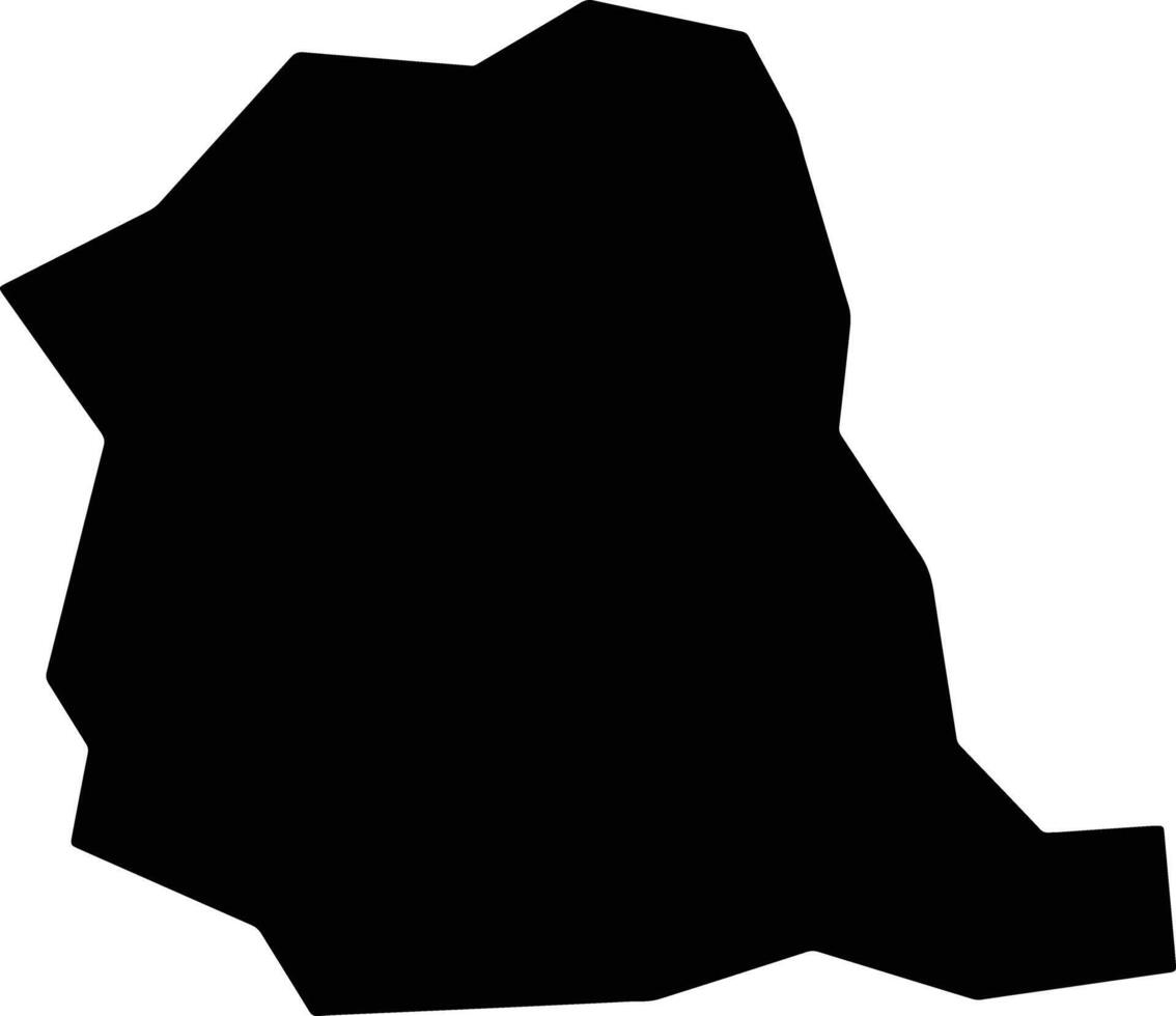 Itaverava Brazil silhouette map vector