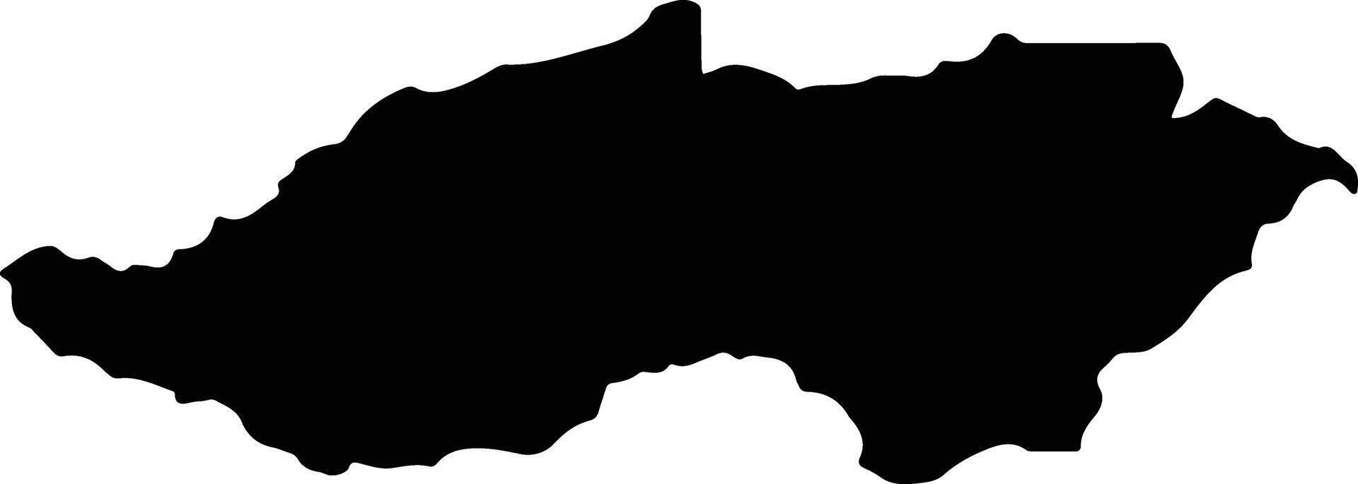 Itiquira Brazil silhouette map vector