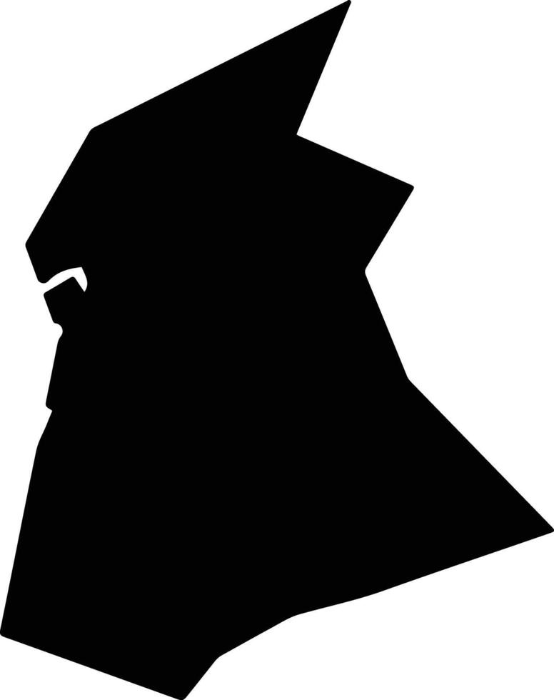Itoman Japan silhouette map vector