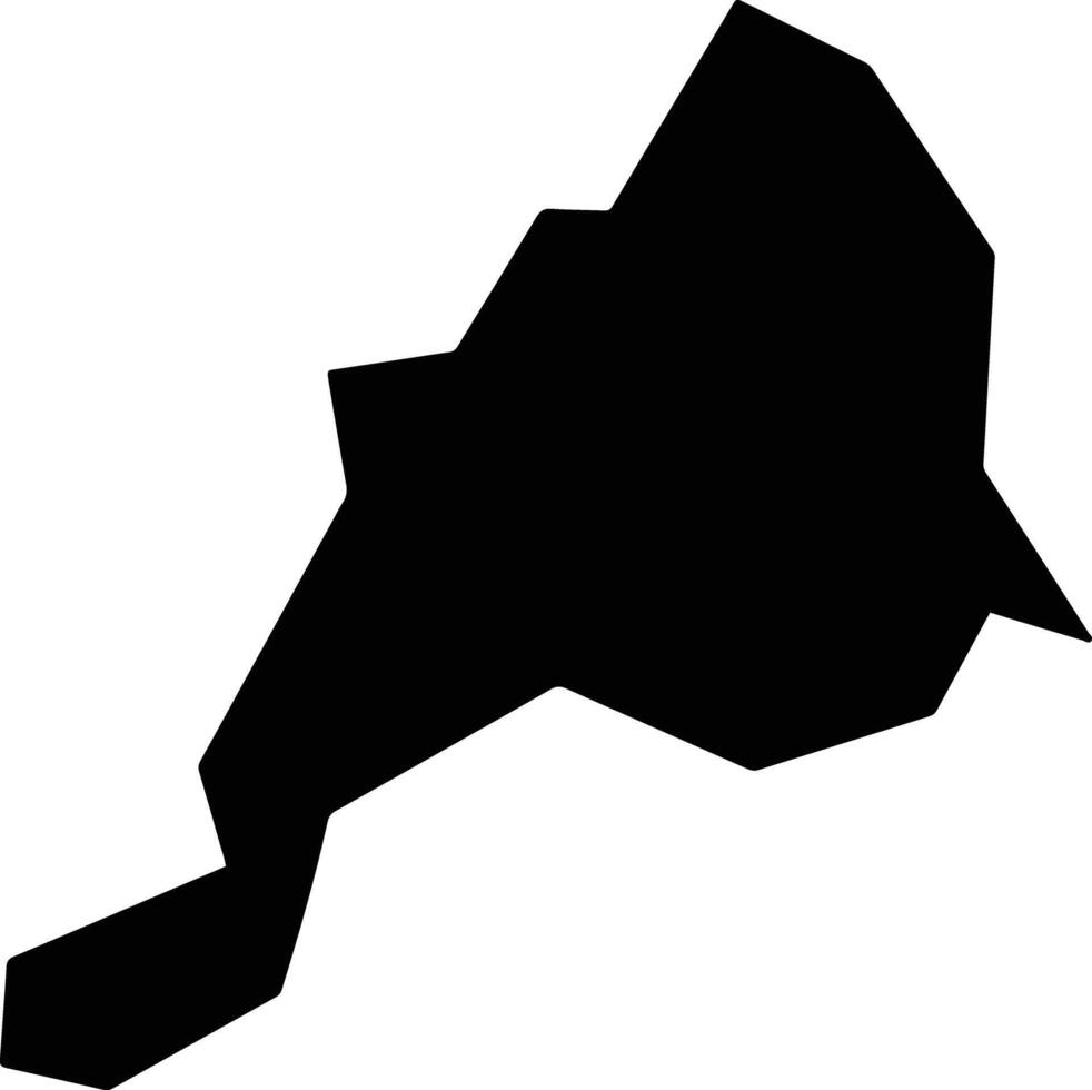 Itu Nigeria silhouette map vector