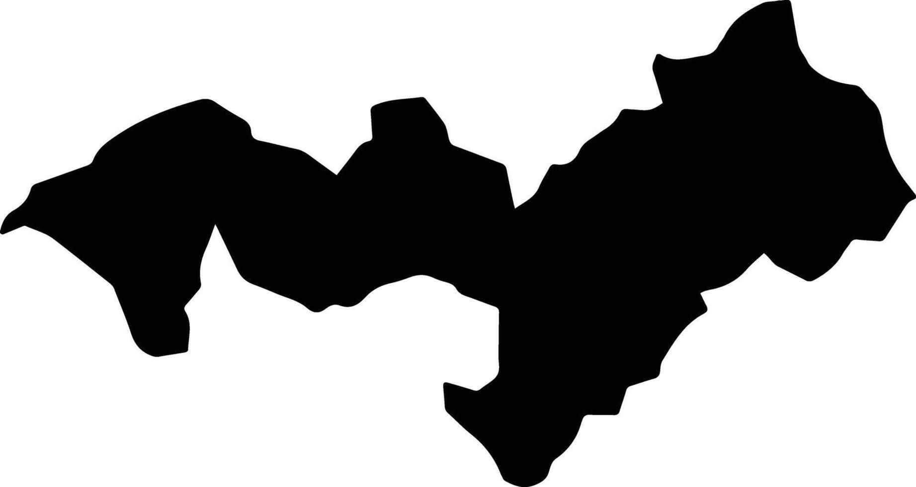 Itumbiara Brazil silhouette map vector