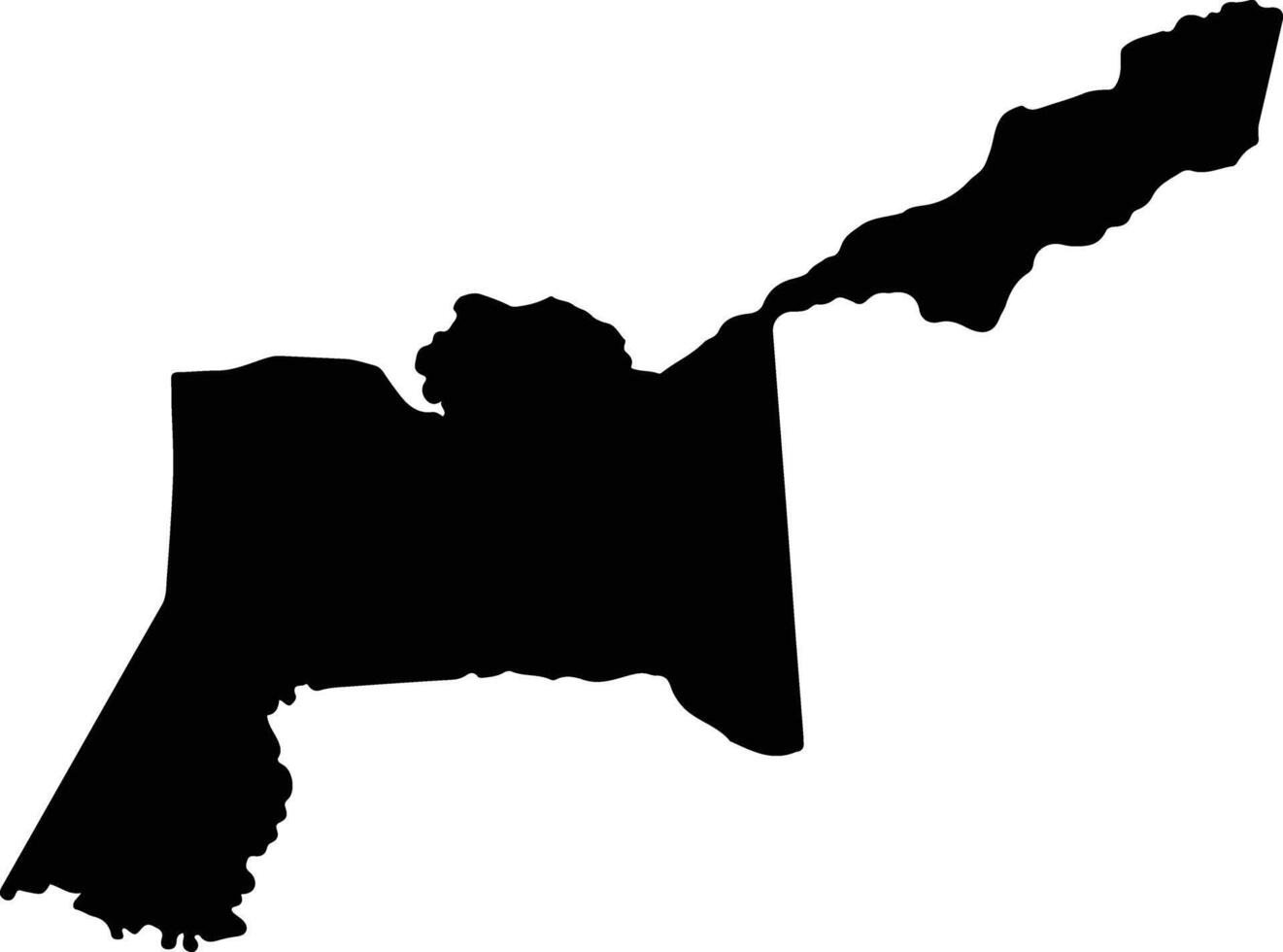 Iturbe Paraguay silhouette map vector
