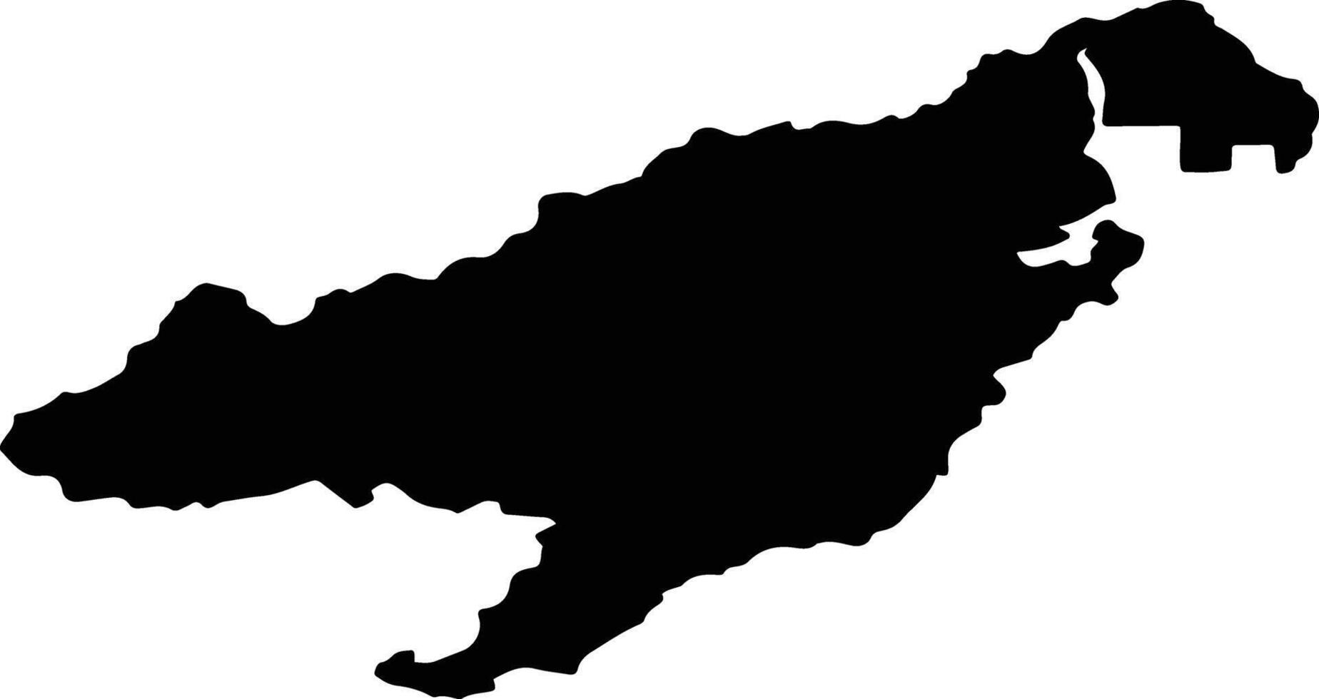 Ivolginsky District Russia silhouette map vector