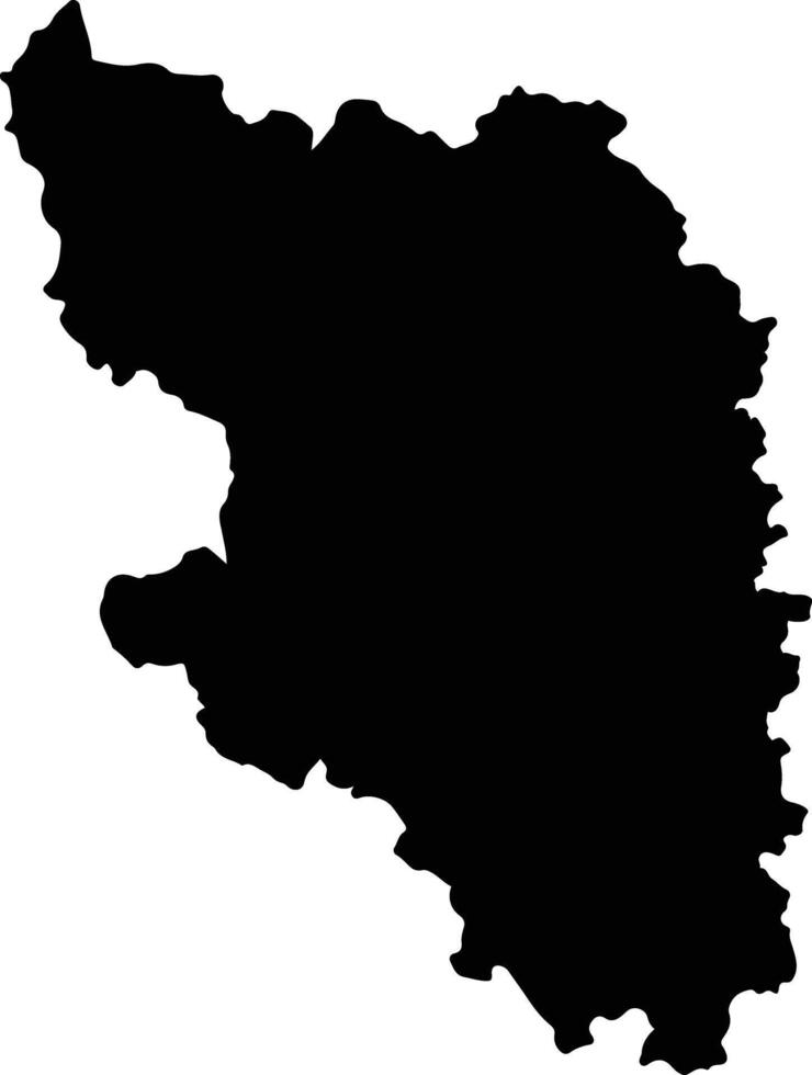 Ivohibe Madagascar silhouette map vector