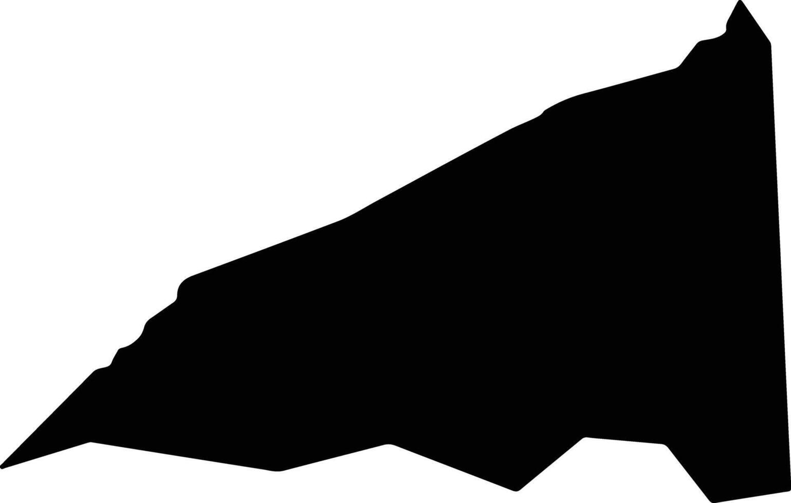 Iwanai Japan silhouette map vector