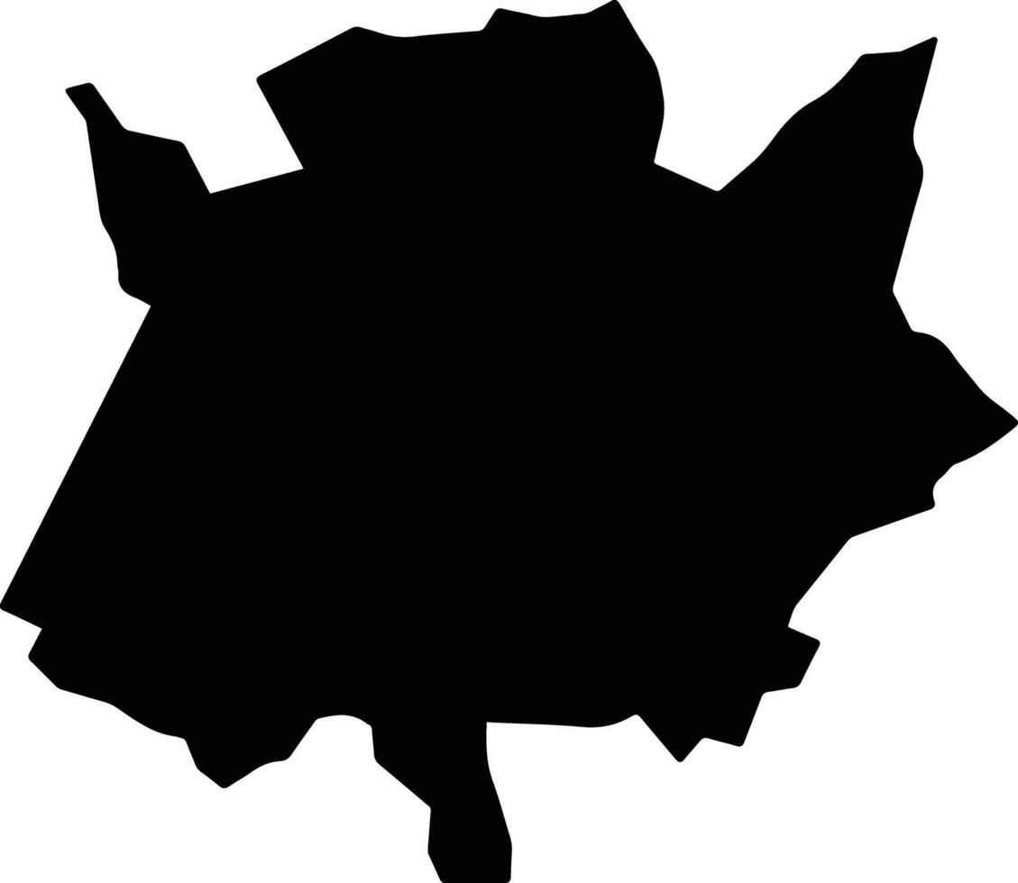 Ixcaquixtla Mexico silhouette map vector