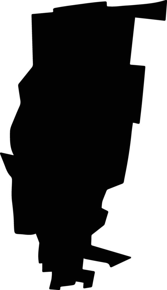 Ixil Mexico silhouette map vector