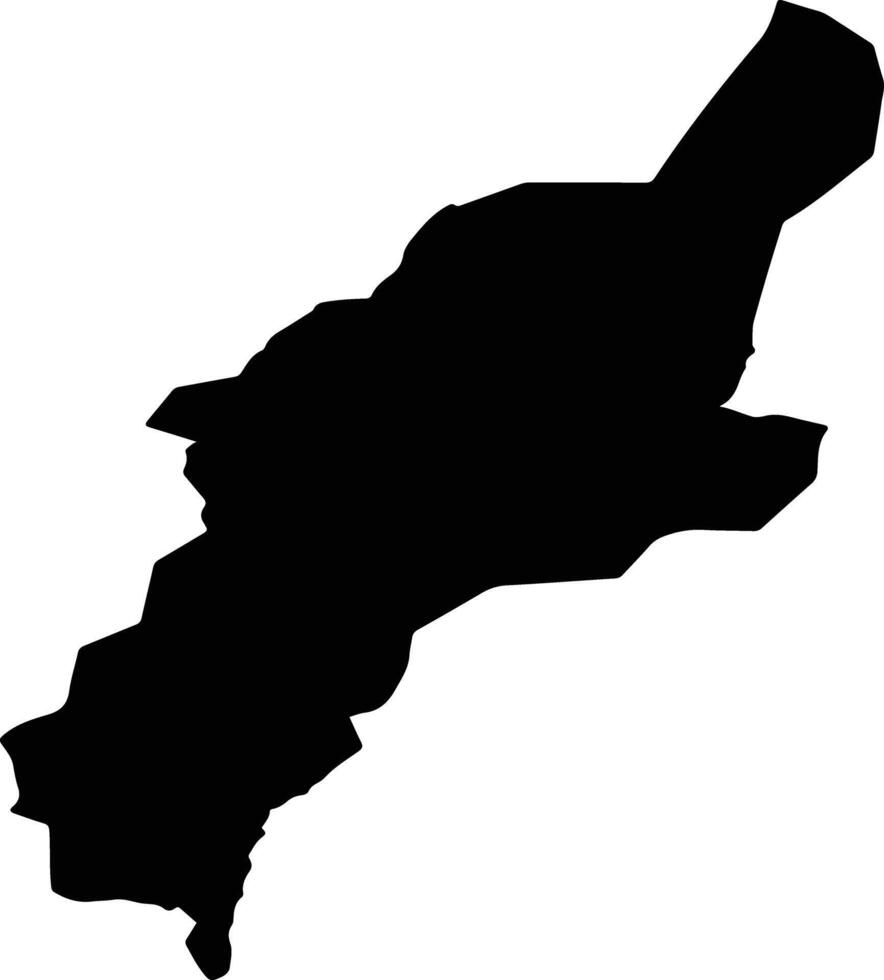 Ixtamir Mongolia silhouette map vector