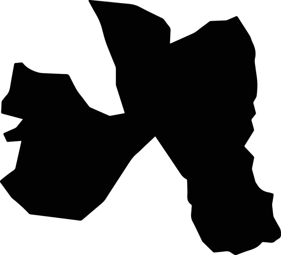 Ixpantepec Nieves Mexico silhouette map vector