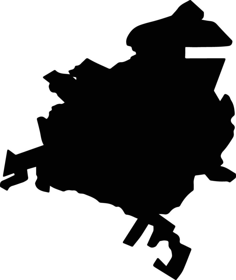 Ixtapa Mexico silhouette map vector