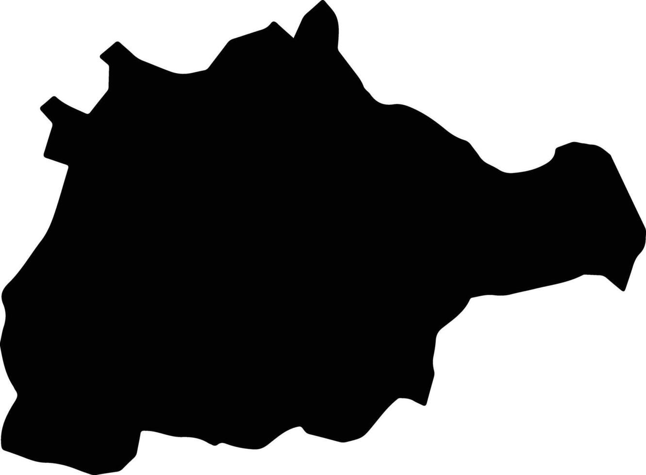 Iza Colombia silhouette map vector