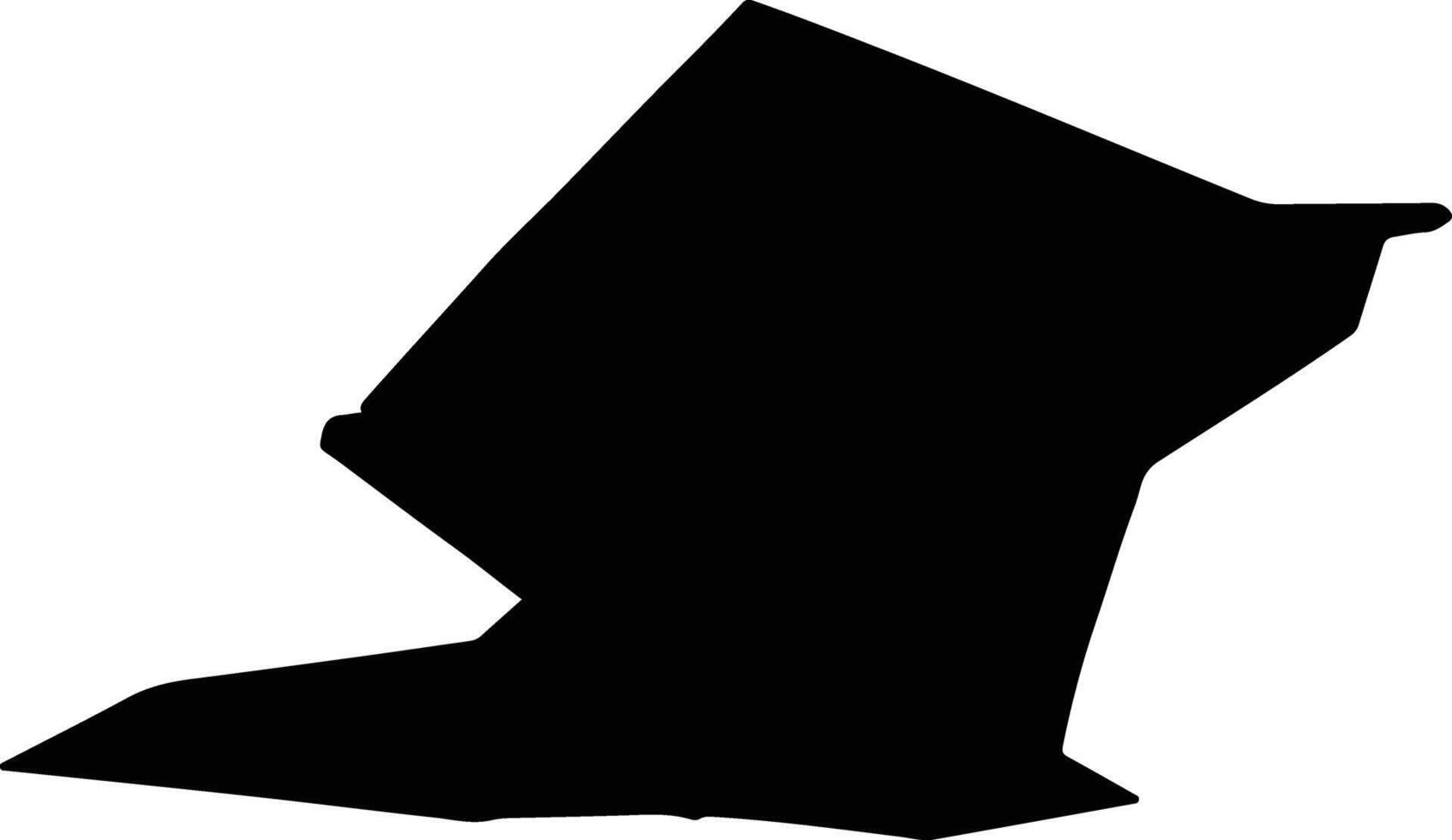 Izhemsky District Russia silhouette map vector