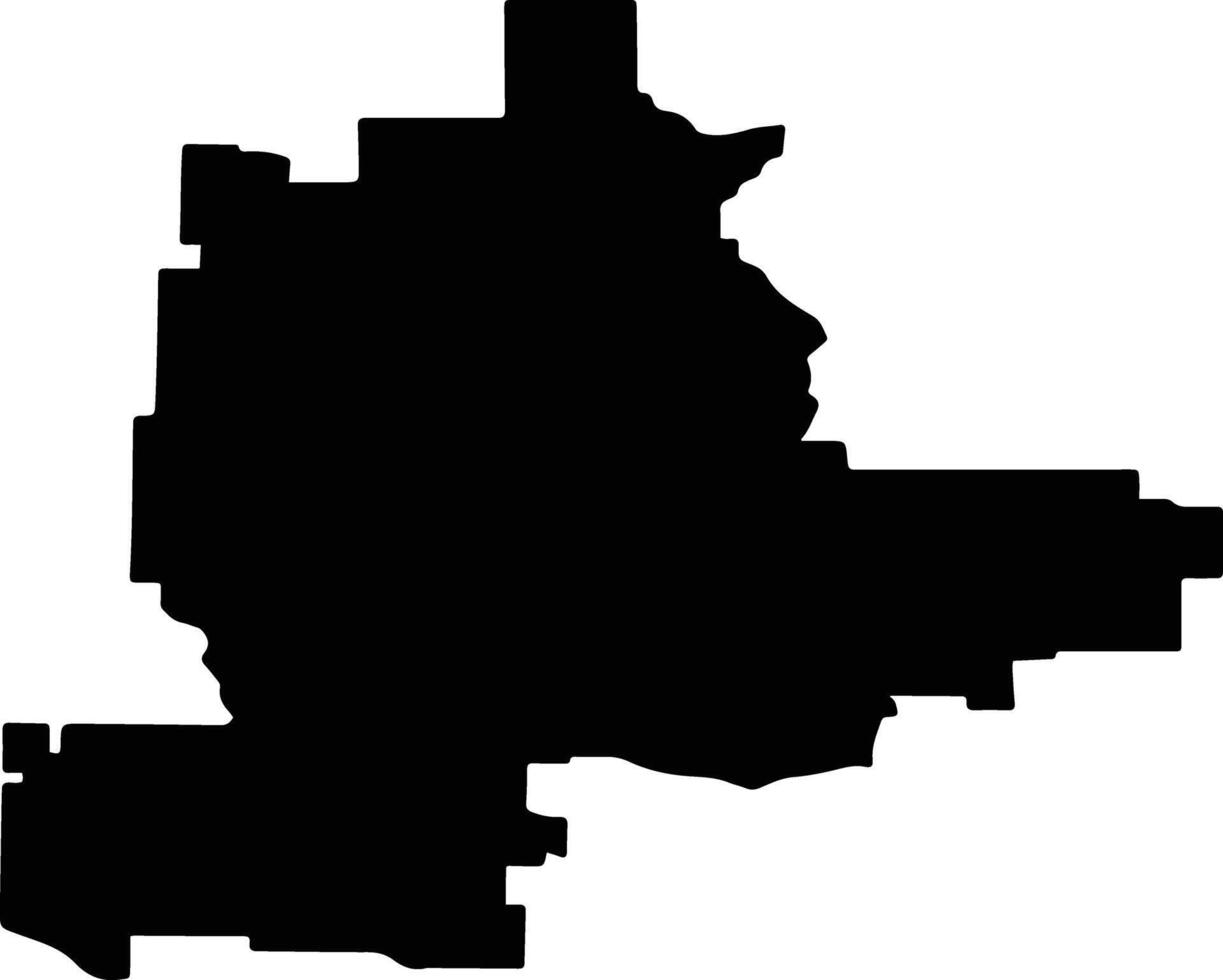 Izobilnensky District Russia silhouette map vector