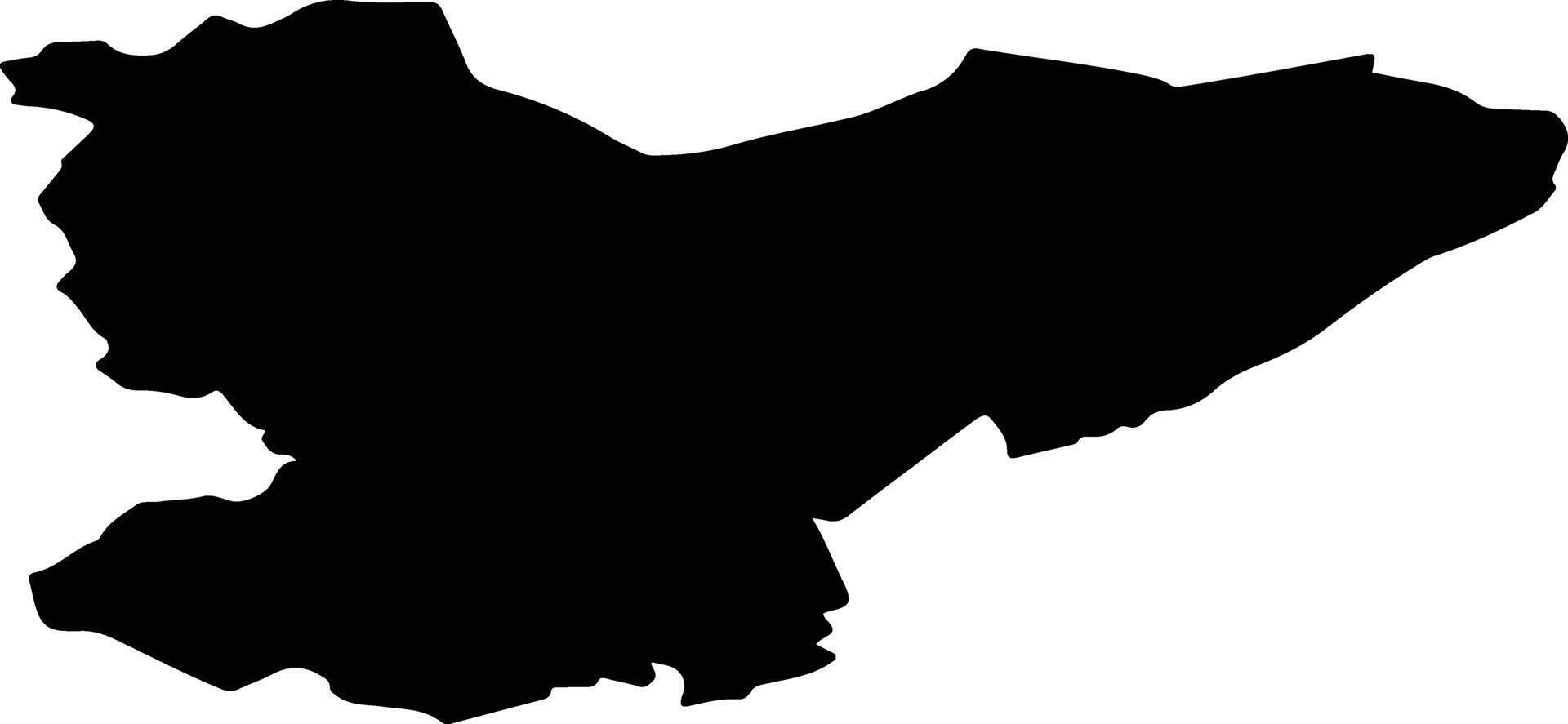 Izvaltas pag Latvia silhouette map vector