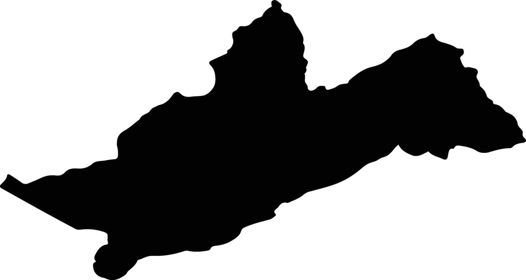 IZVOARELE SUCEVEI Romania silhouette map vector
