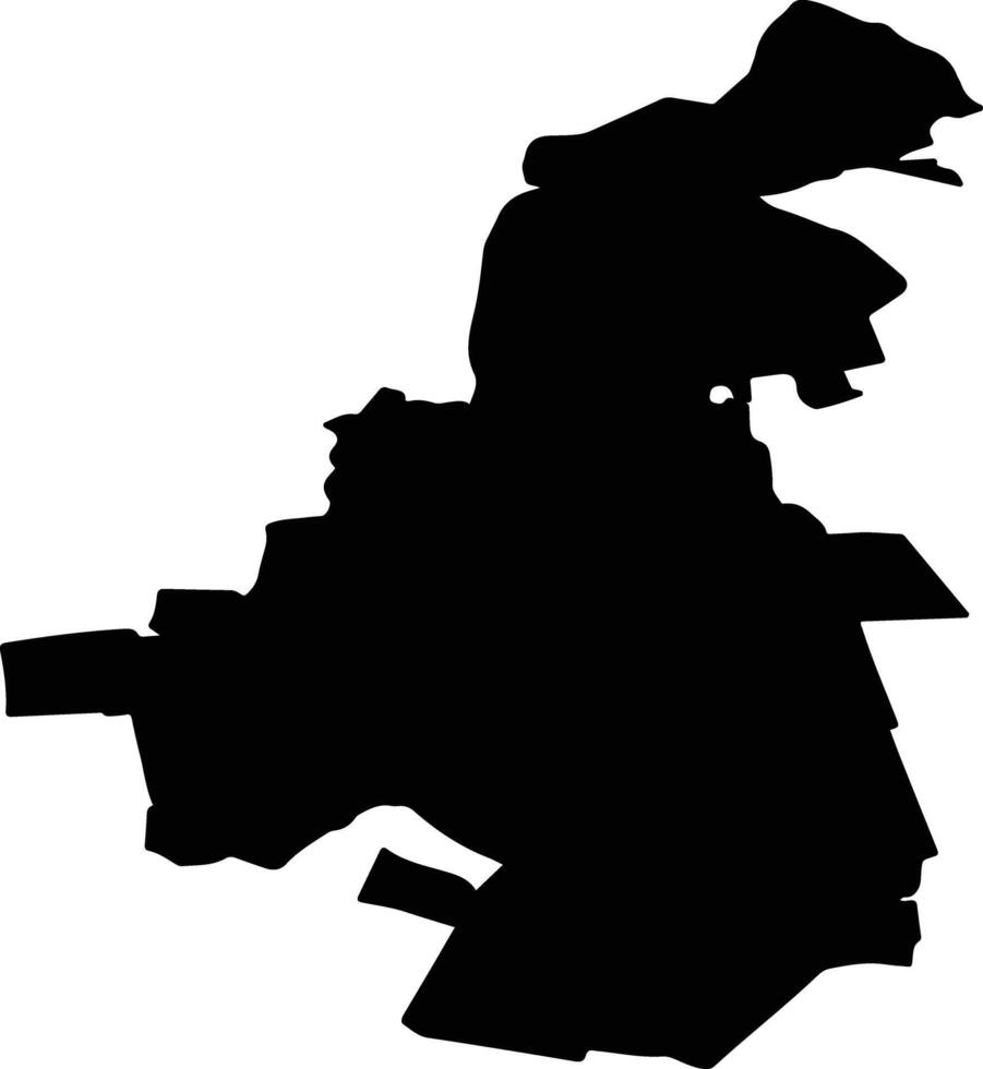 IZVOARELE Romania silhouette map vector