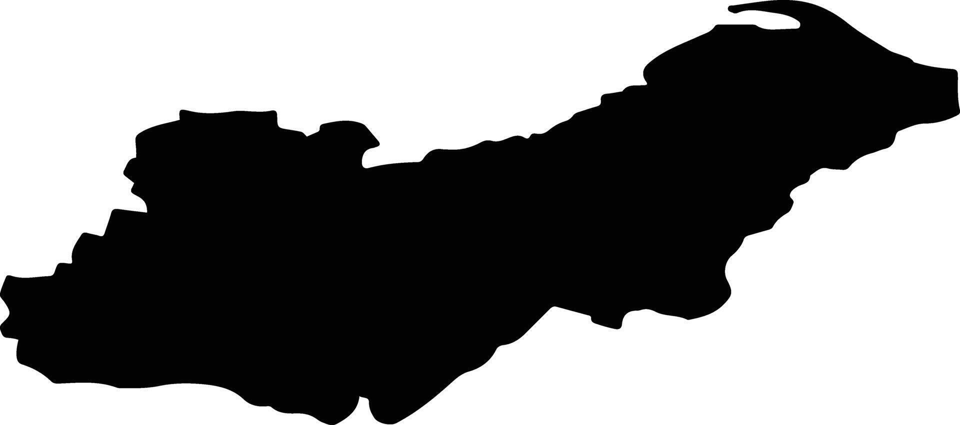 IZVORU CRISULUI Romania silhouette map vector
