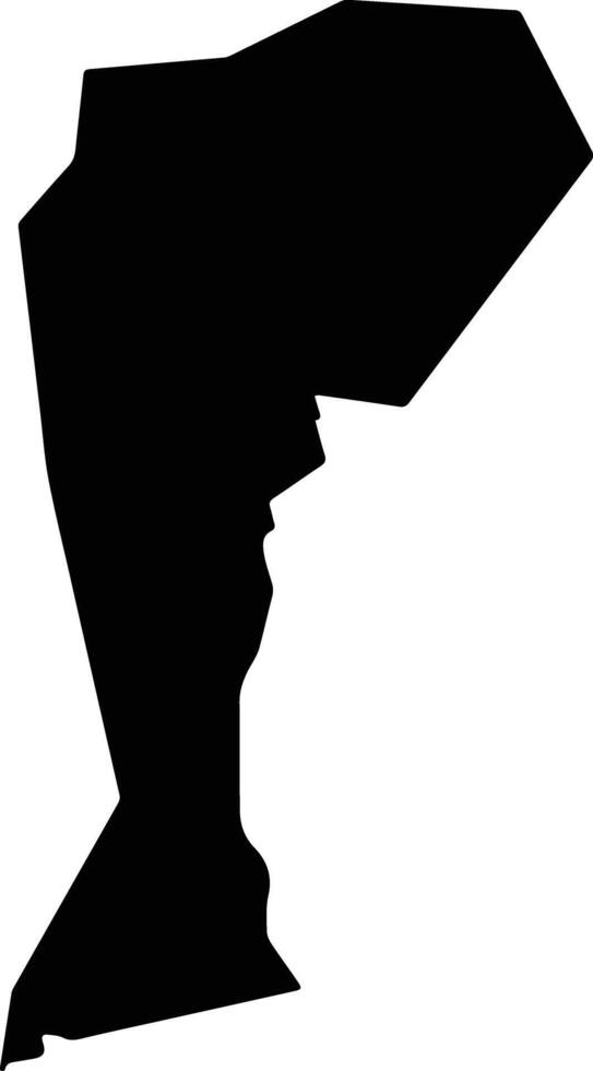 Jabbor Rasulov District Tajikistan silhouette map vector
