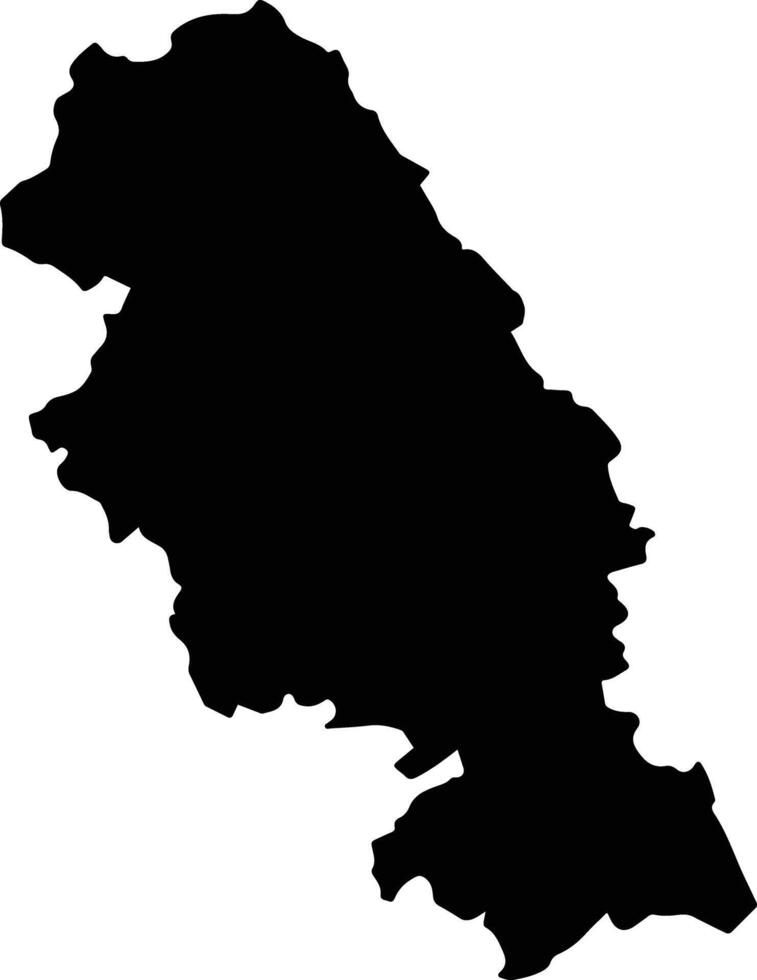 Jacala de Ledezma Mexico silhouette map vector