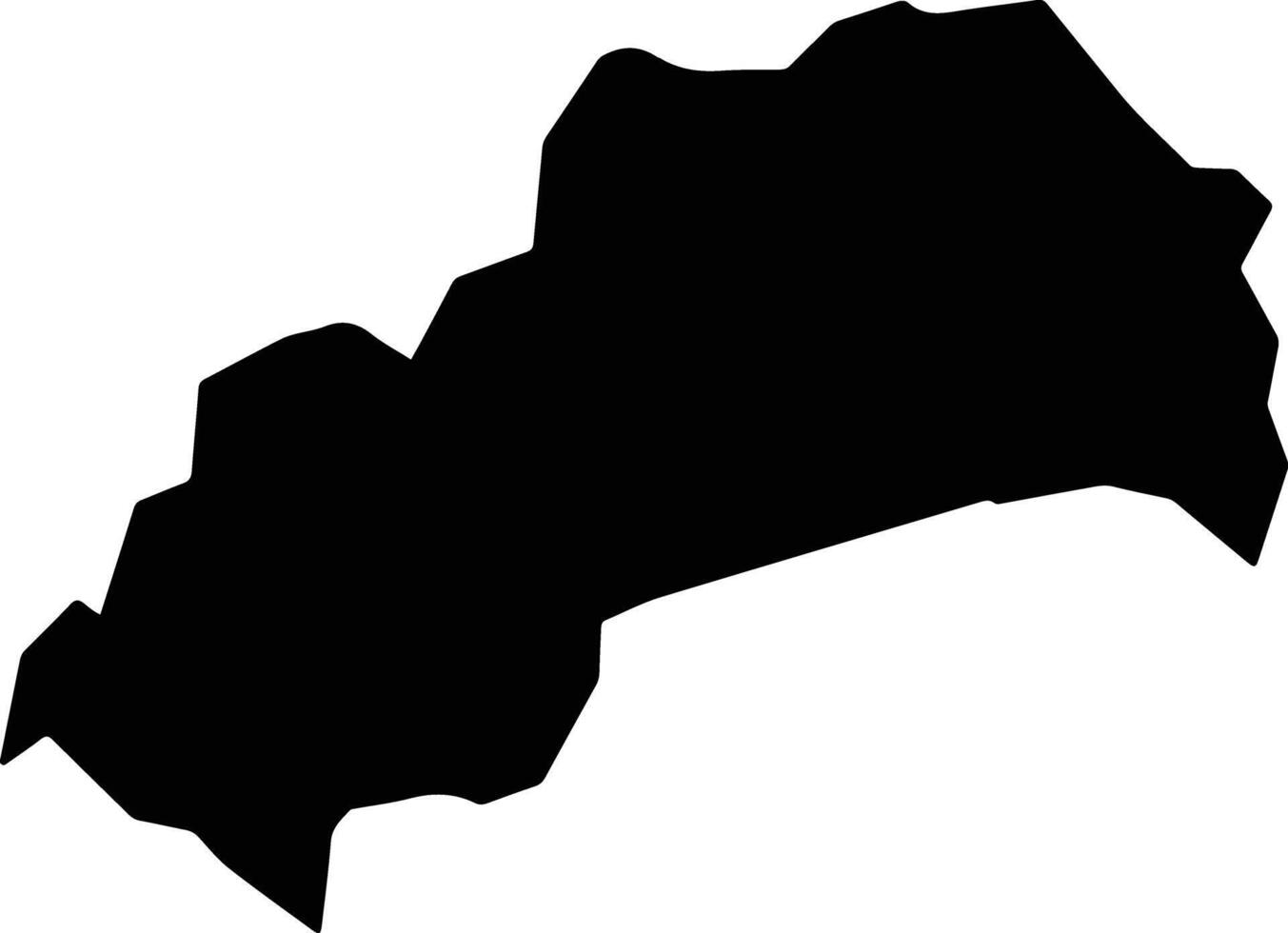 Jacaraci Brazil silhouette map vector