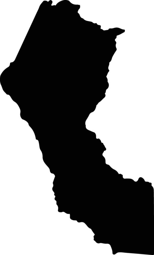Jacareacanga Brazil silhouette map vector