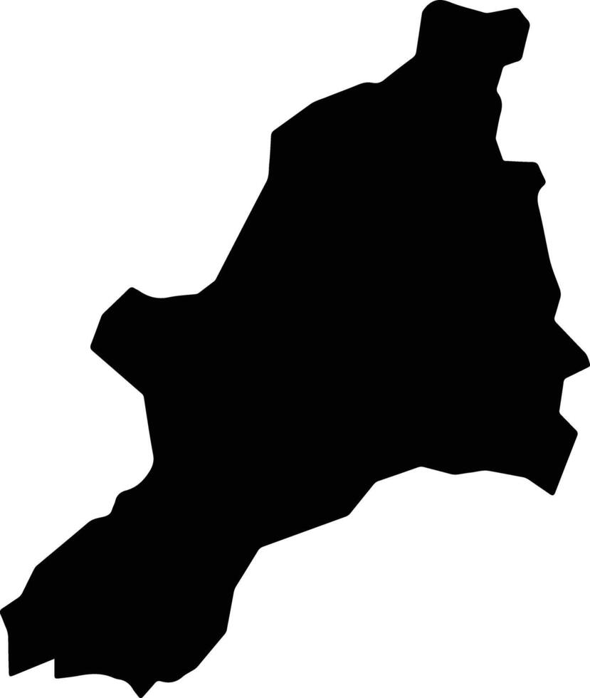 Jaciara Brazil silhouette map vector