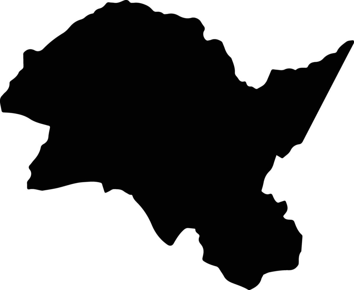 Jackson Town Jamaica silhouette map vector