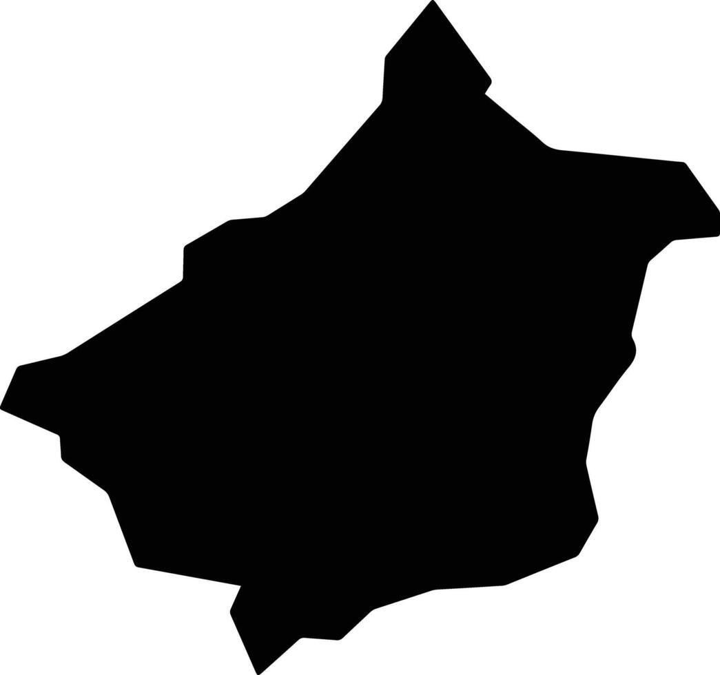 Jaghatu Afghanistan silhouette map vector