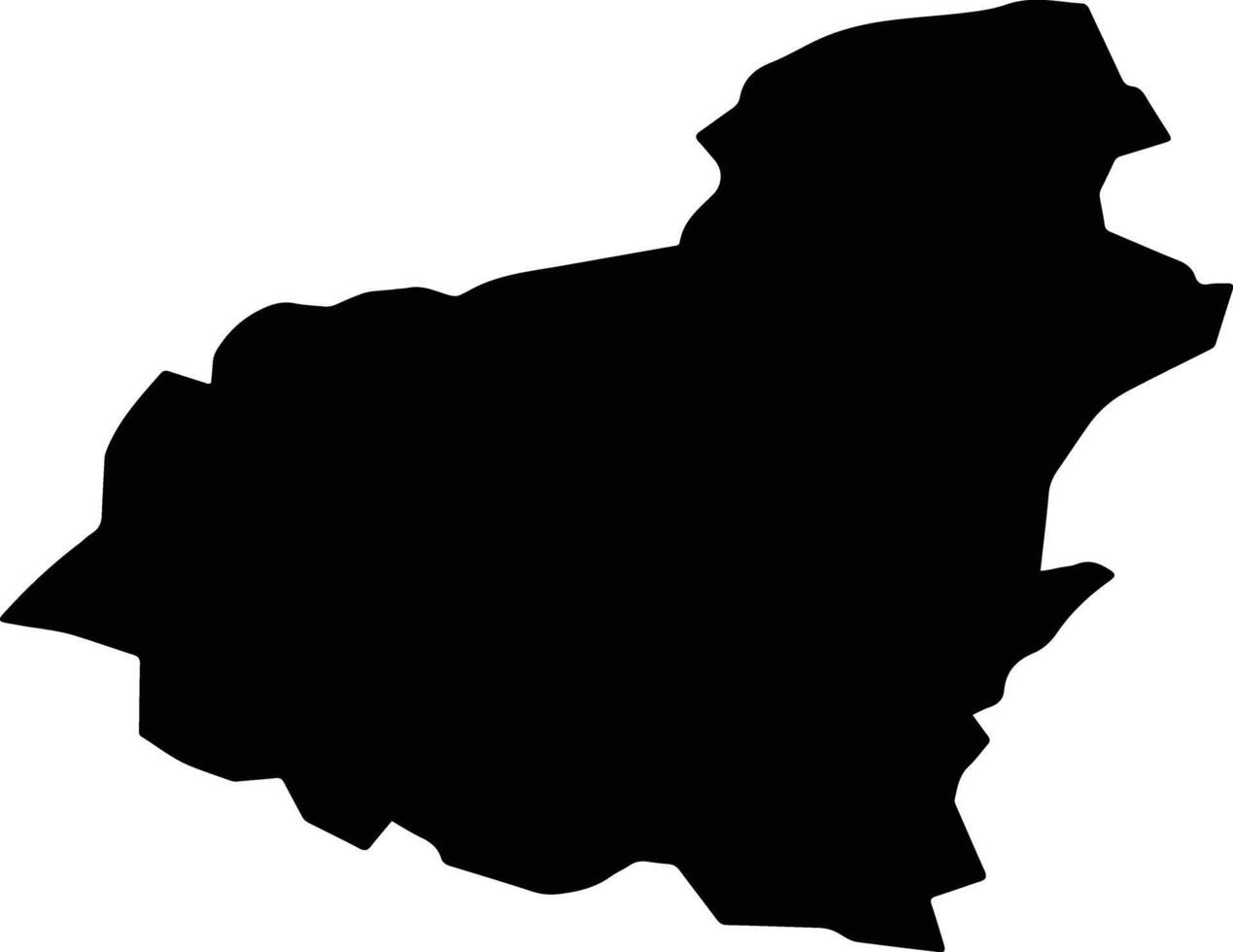 Jaghuri Afghanistan silhouette map vector