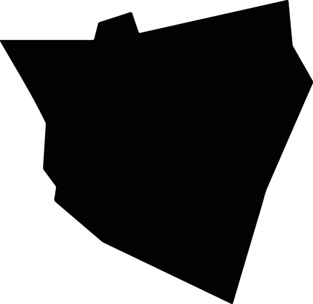 Jaguaruana Brazil silhouette map vector
