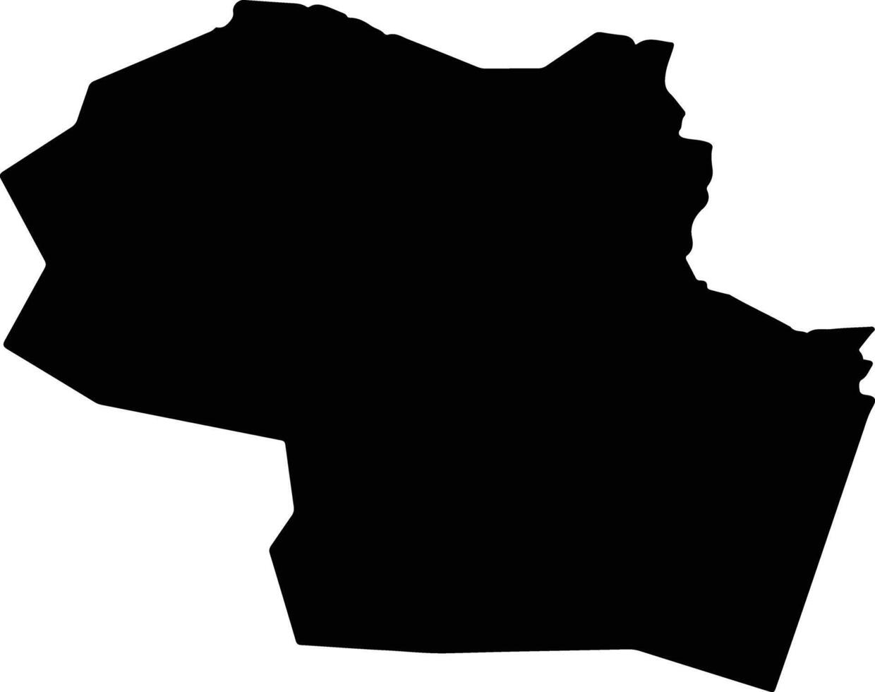 Jaji Maidan Afghanistan silhouette map vector