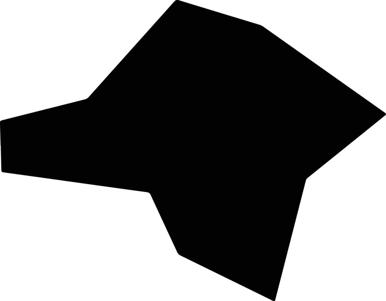Jalalabad Afghanistan silhouette map vector