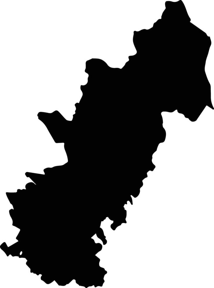 Jalpan de Serra Mexico silhouette map vector