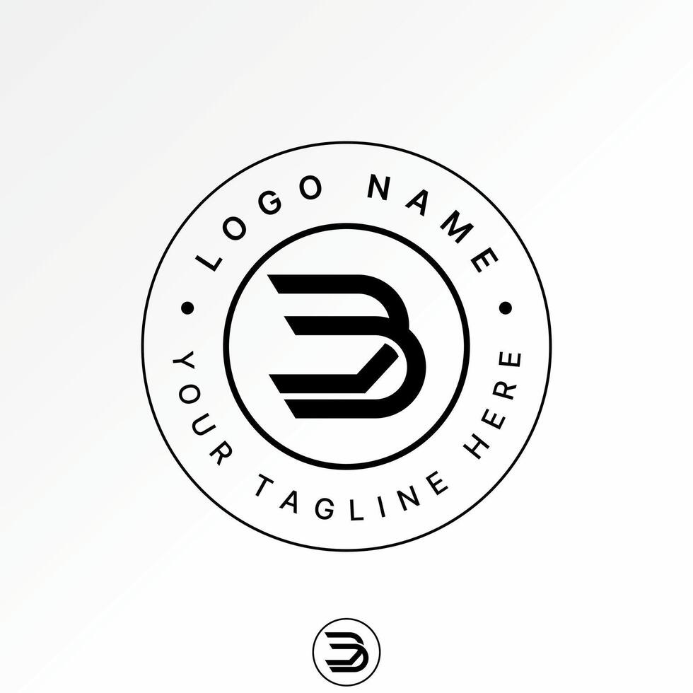initial B DD font italic line typography monogram brand geometry sport style vector